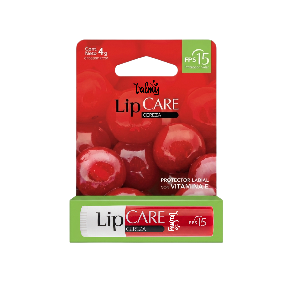 Protector Labial Lip Care Cereza FPS 15 x 4 gr.