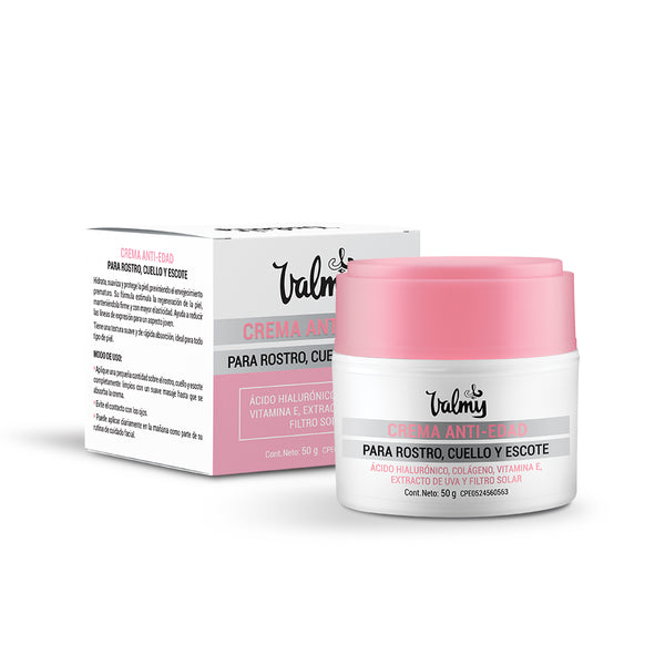 Crema Anti-Edad para Rostro, Cuello y Escote