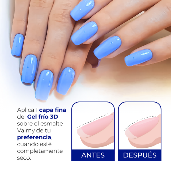 Gel Frío 3D Efecto Volumen Top Coat