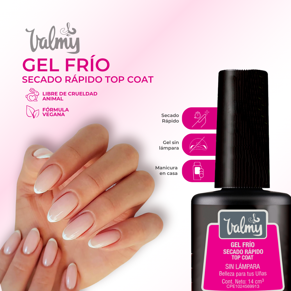 Gel Frío Secado Rápido Top Coat Imagen secundaria del producto