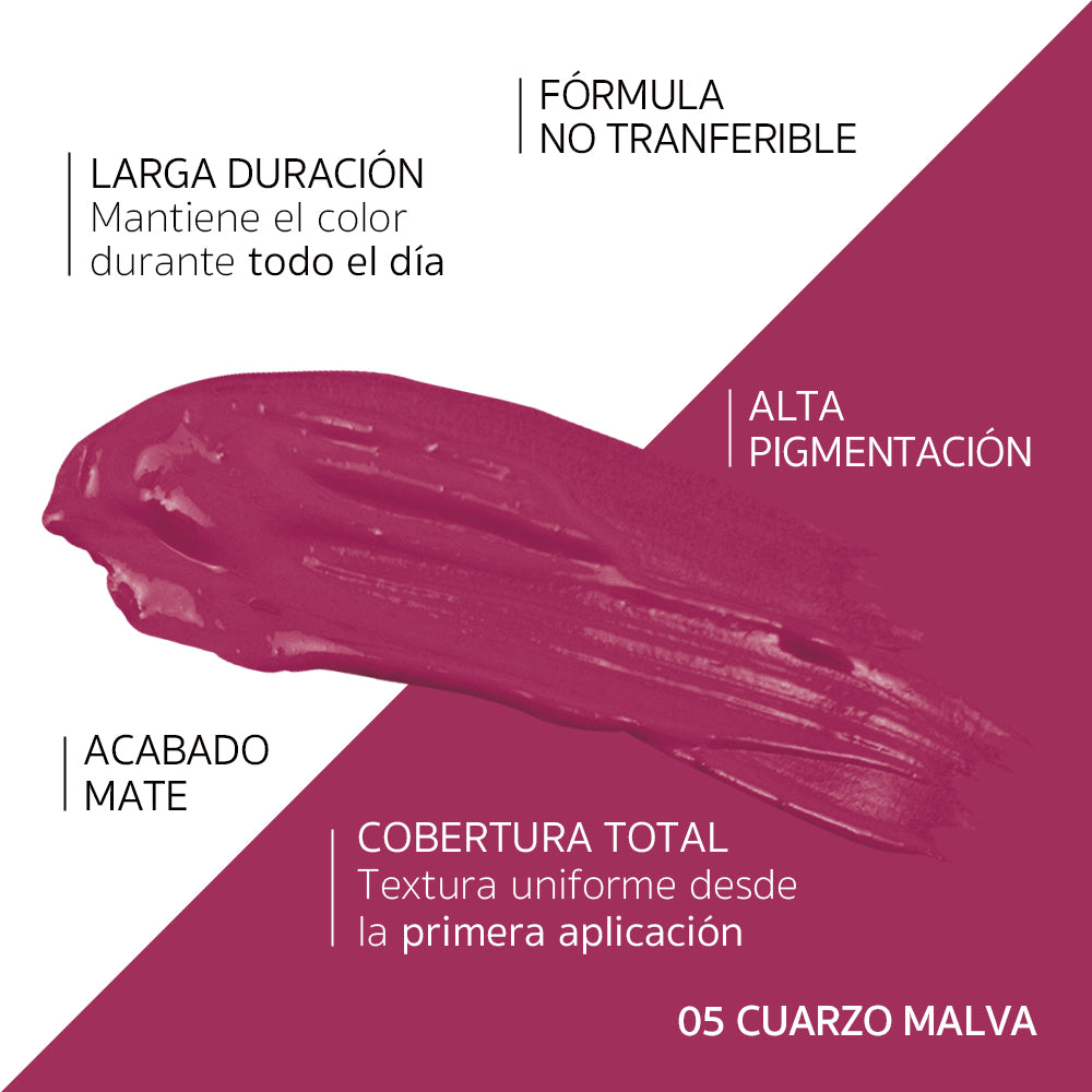 Liquid Matte Lipstick Cuarzo Malva