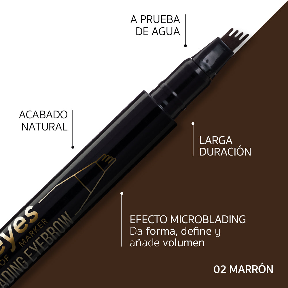 Perfect Eyes Effect Microblading Eyebrow Marrón