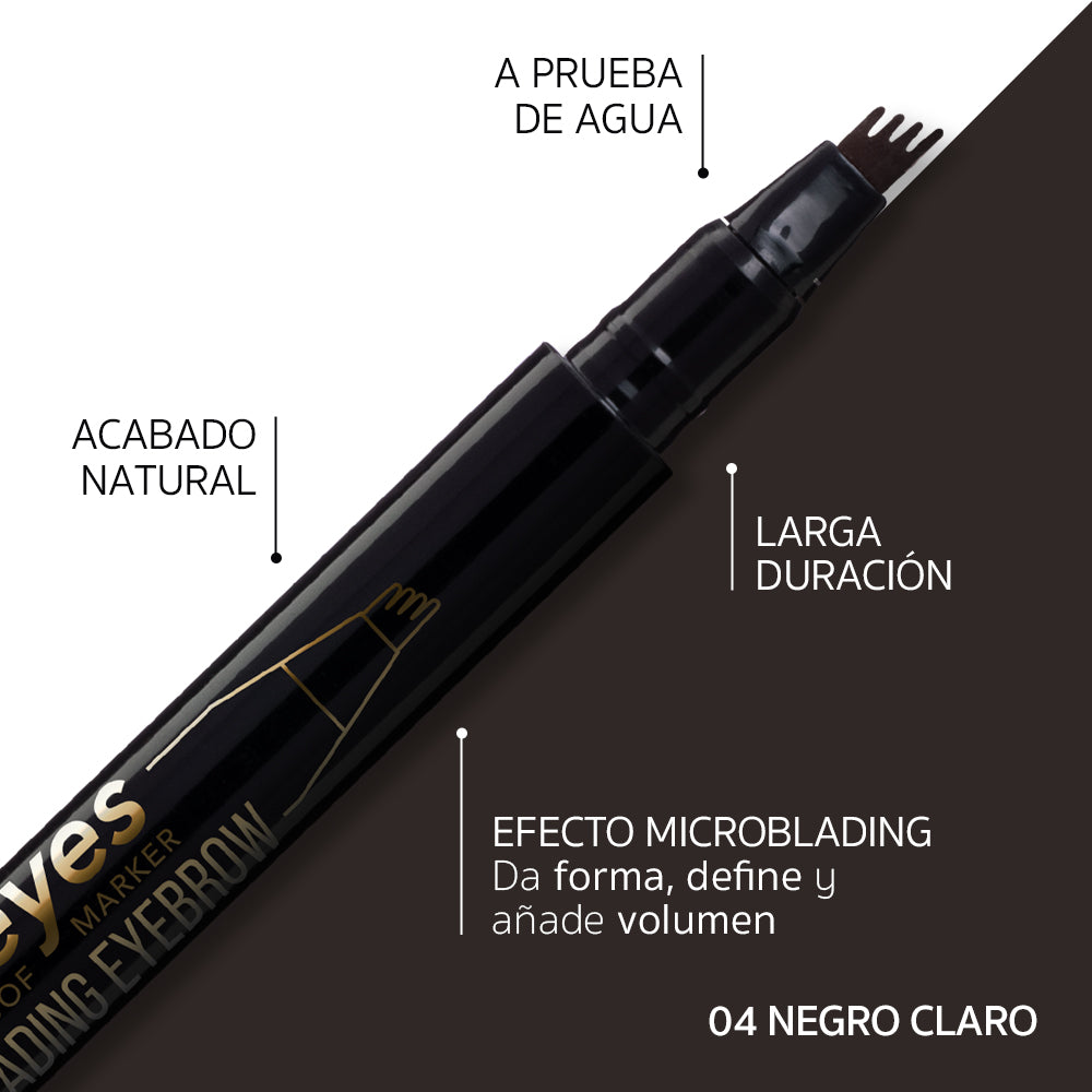 Perfect Eyes Effect Microblading Eyebrow Negro Claro