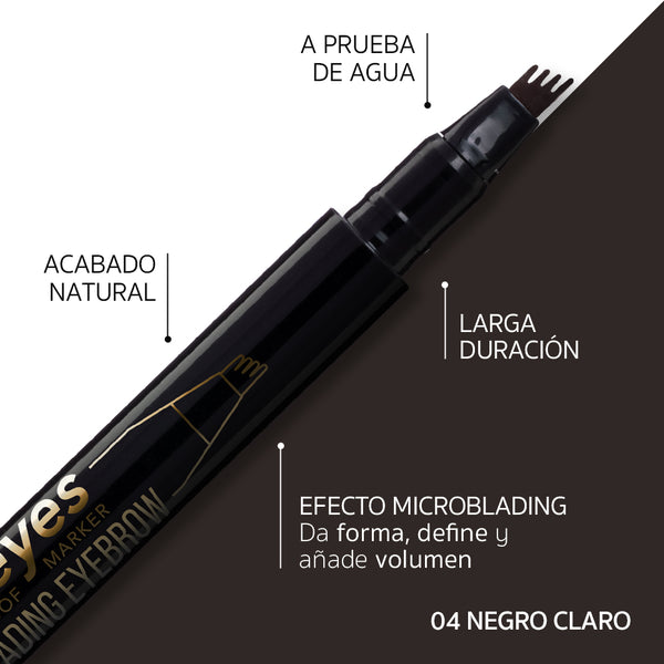 Perfect Eyes Effect Microblading Eyebrow Negro Claro