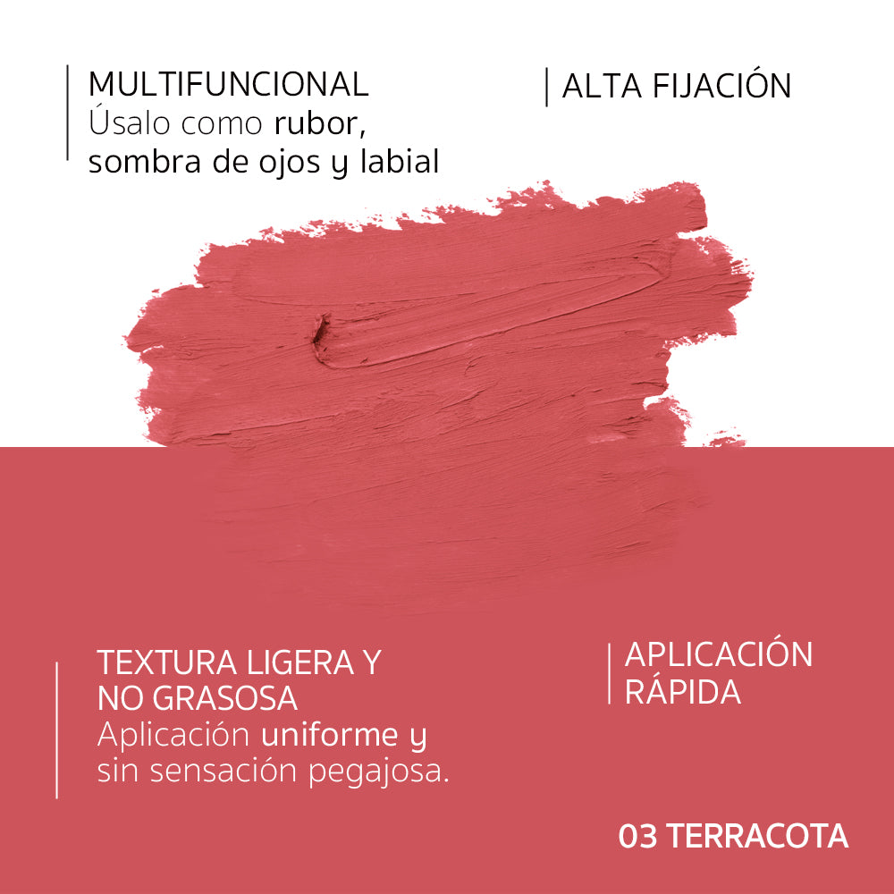 Perfect Finish Blush Stick 3 in 1 Terracota
