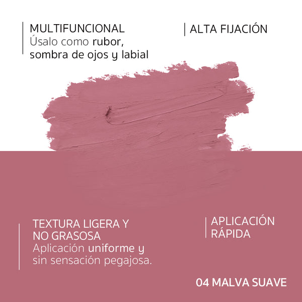 Perfect Finish Blush Stick 3 in 1 Malva Suave