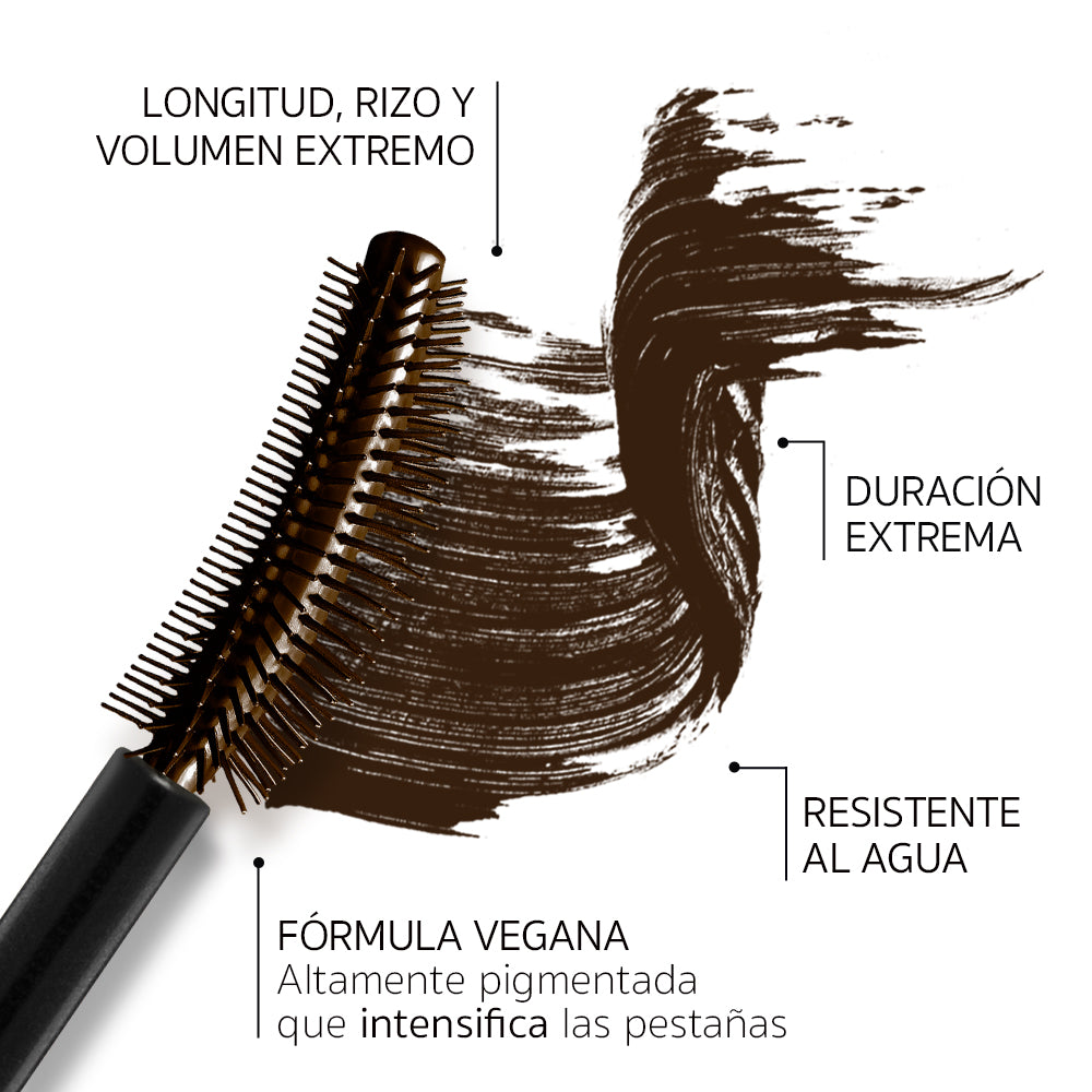 Perfect Lash Máscara de Pestañas Waterproof Vegana Marrón