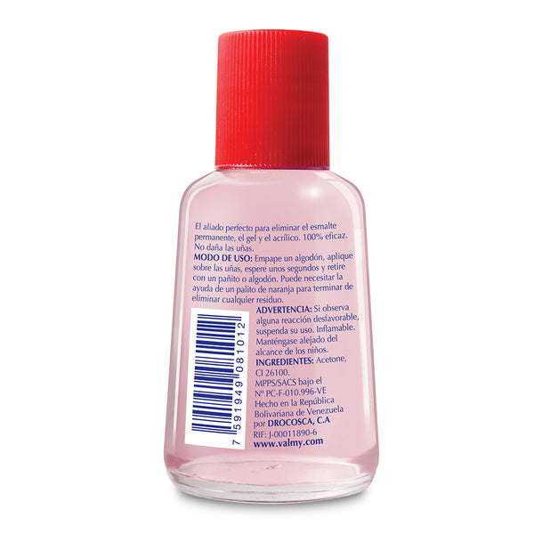 Removedor de Esmalte Permanente Gel y Acrílico 100ml